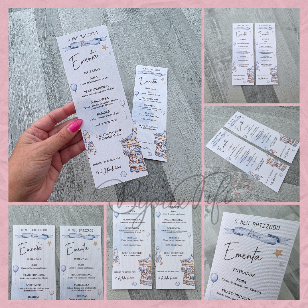 Ementa "Fun Park" Blue