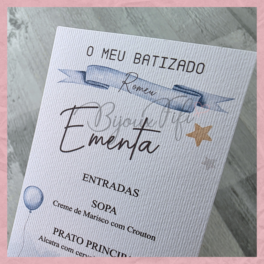 Ementa "Fun Park" Blue