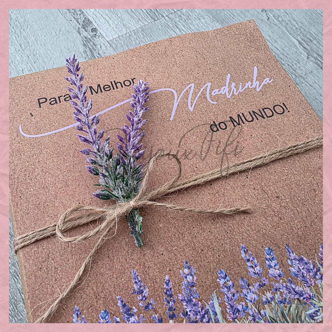 Caixa Oferta Madrinha/Avó/Mãe "Lavanda"