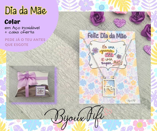 Colar Fé Prateado