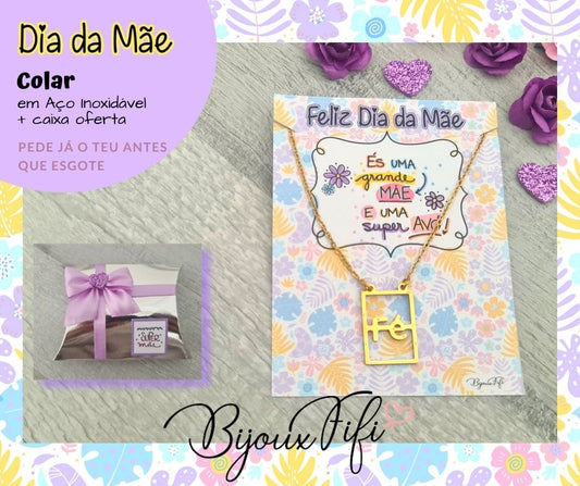 Colar Fé Dourado