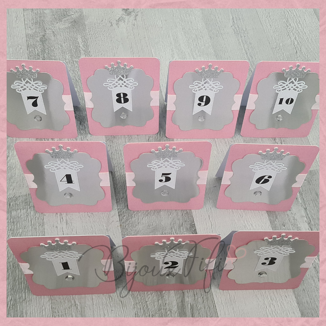 Placar de Seating-Plan Luxo "Crown Rose" (+cores)