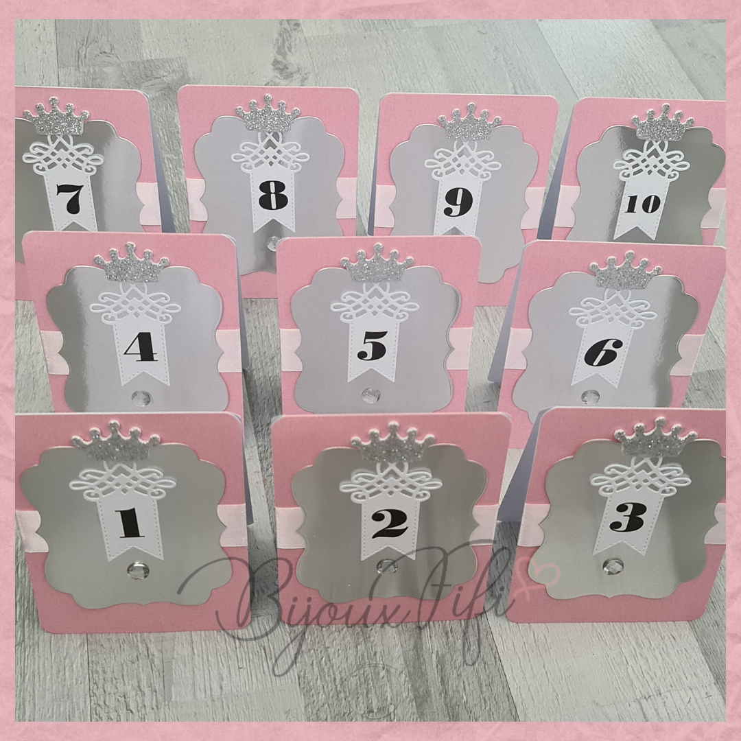 Placar de Seating-Plan Luxo "Crown Rose" (+cores)