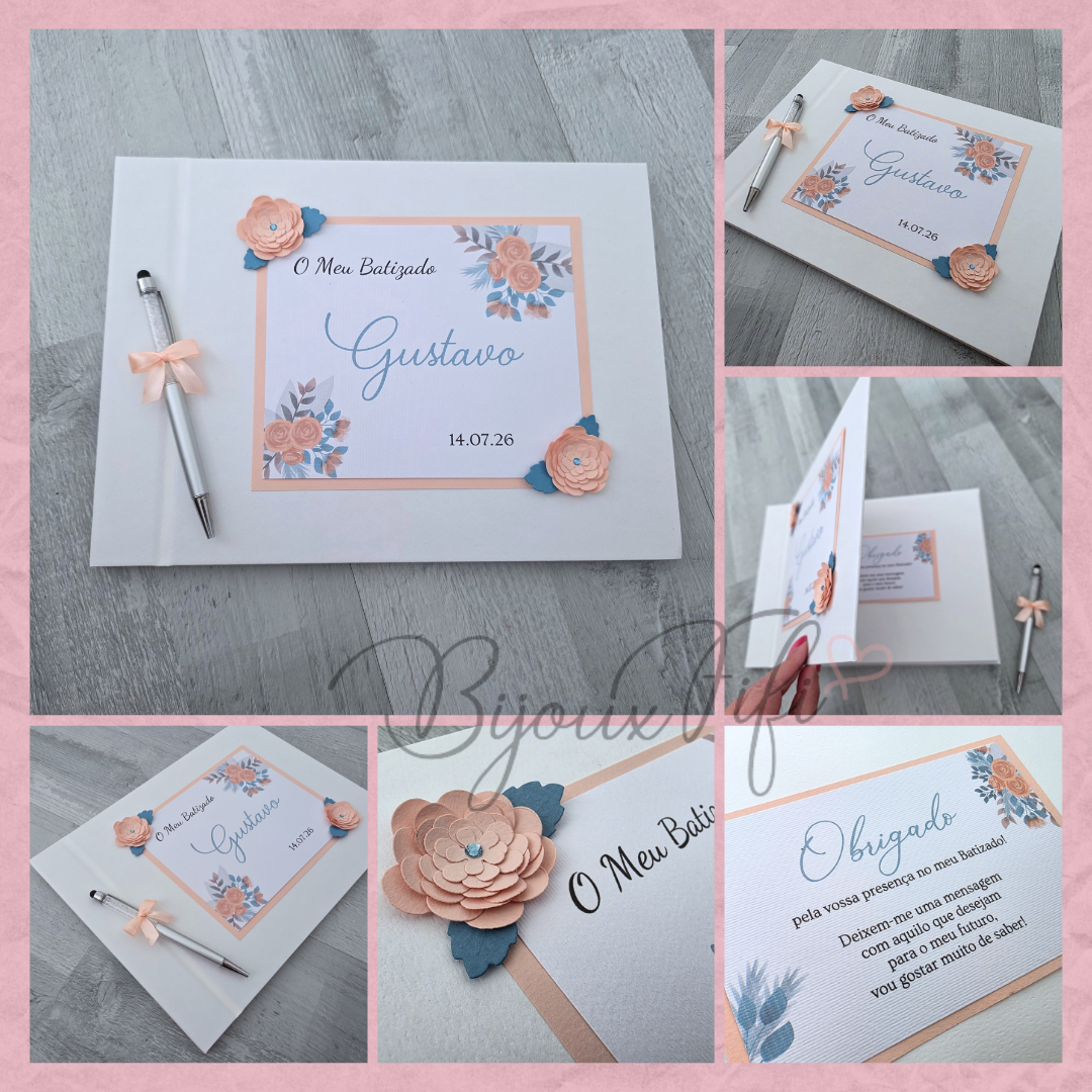 Livro de Honra A4 "Ice so Blue"