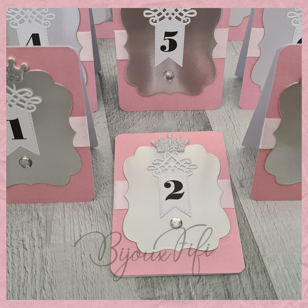 Placar de Seating-Plan Luxo "Crown Rose" (+cores)