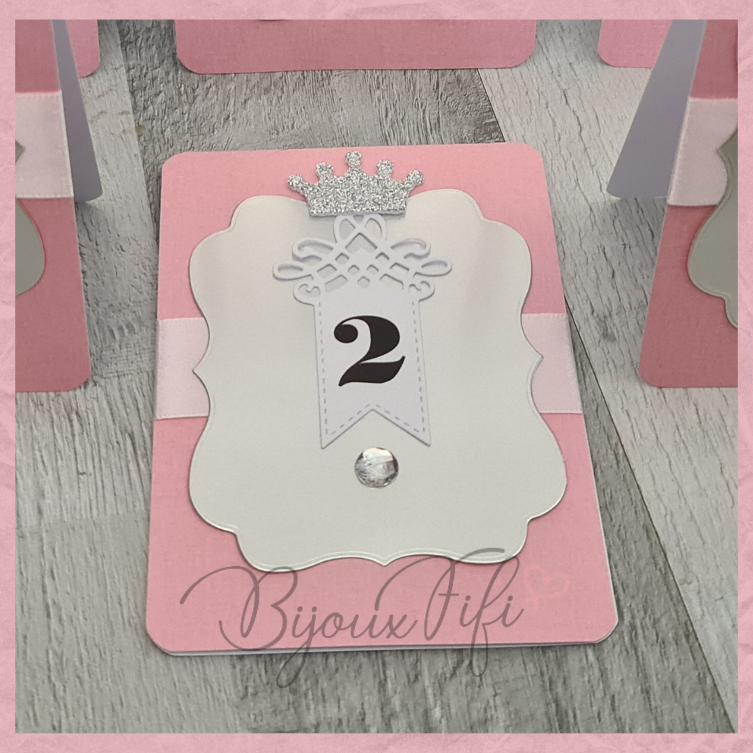 Placar de Seating-Plan Luxo "Crown Rose" (+cores)