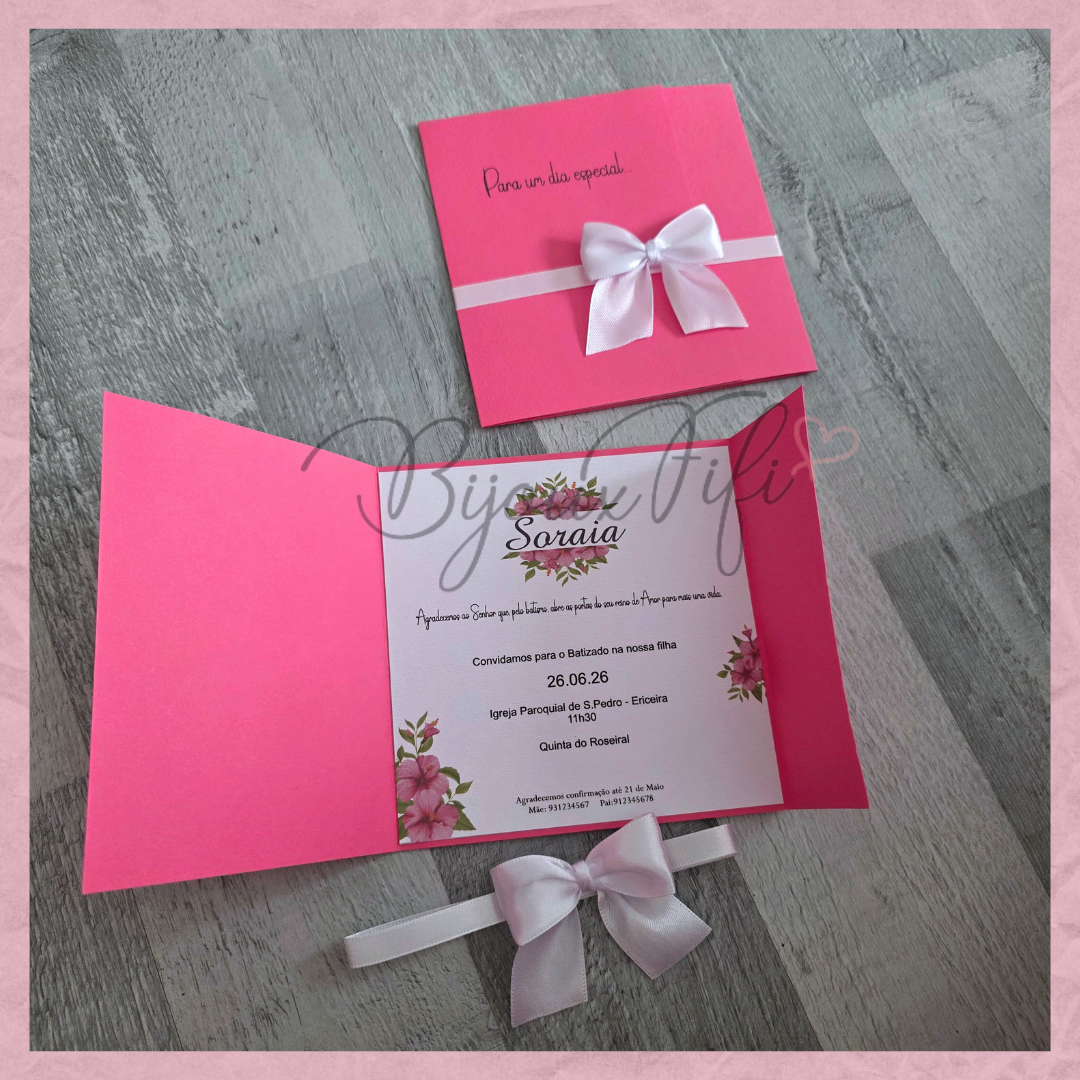 Convite Capa "Hibiscus"