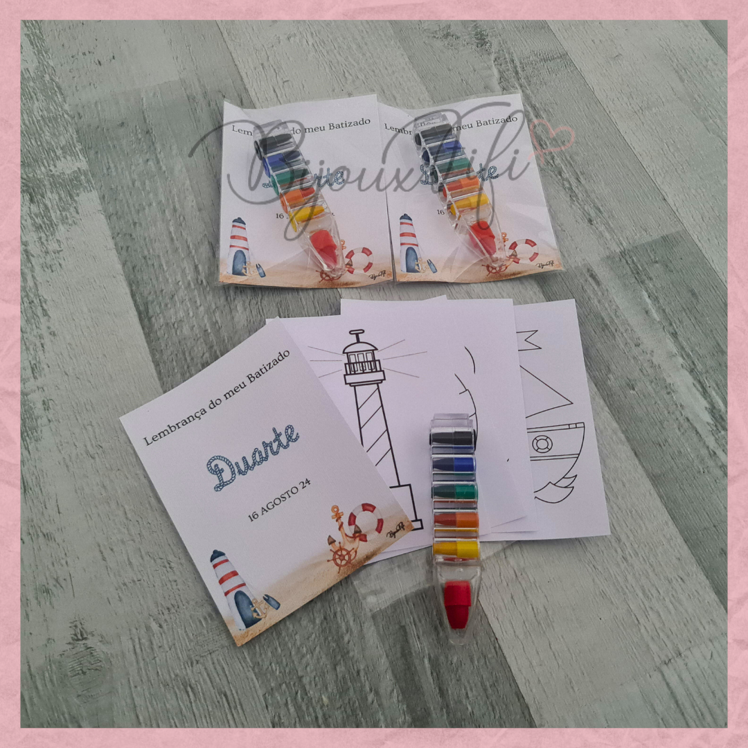 Caneta ceras +Desenhos "Royal Nautic"
