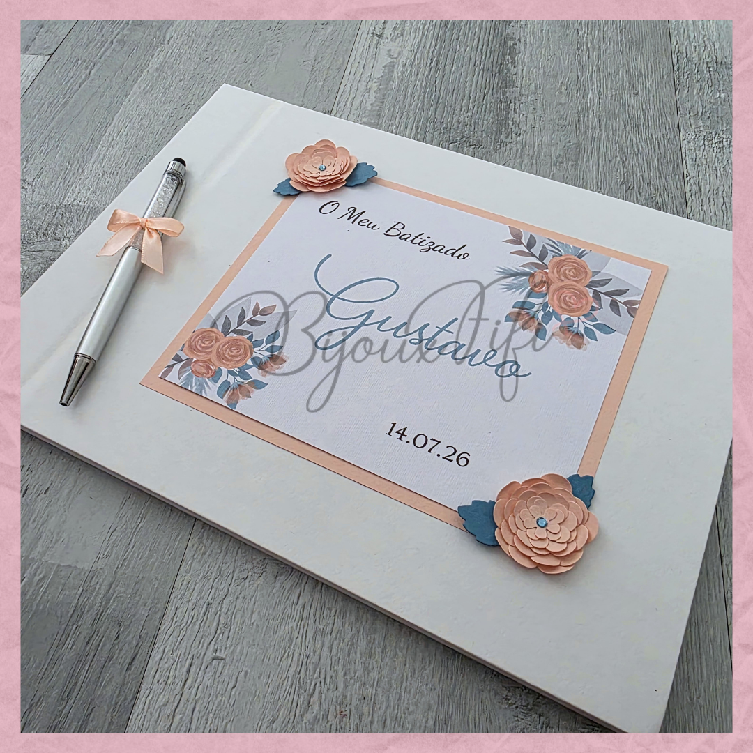 Livro de Honra A4 "Ice so Blue"