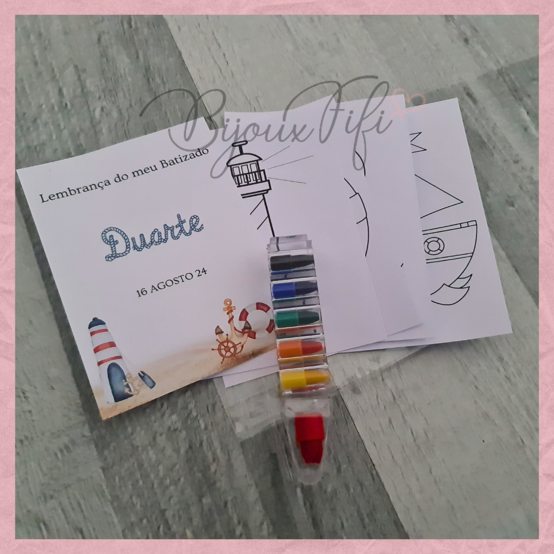 Caneta ceras +Desenhos "Royal Nautic"