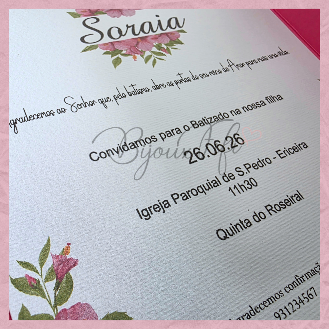 Convite Capa "Hibiscus"