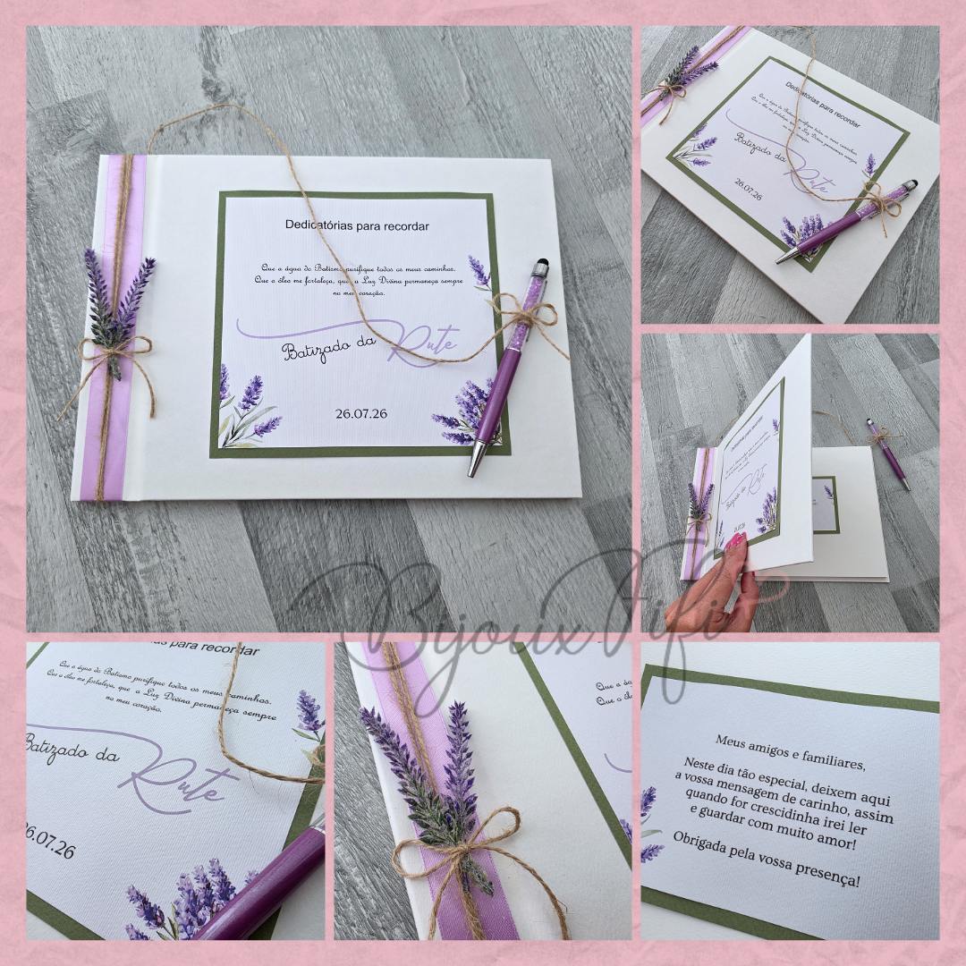 Livro de Honra A4 "Lavanda"