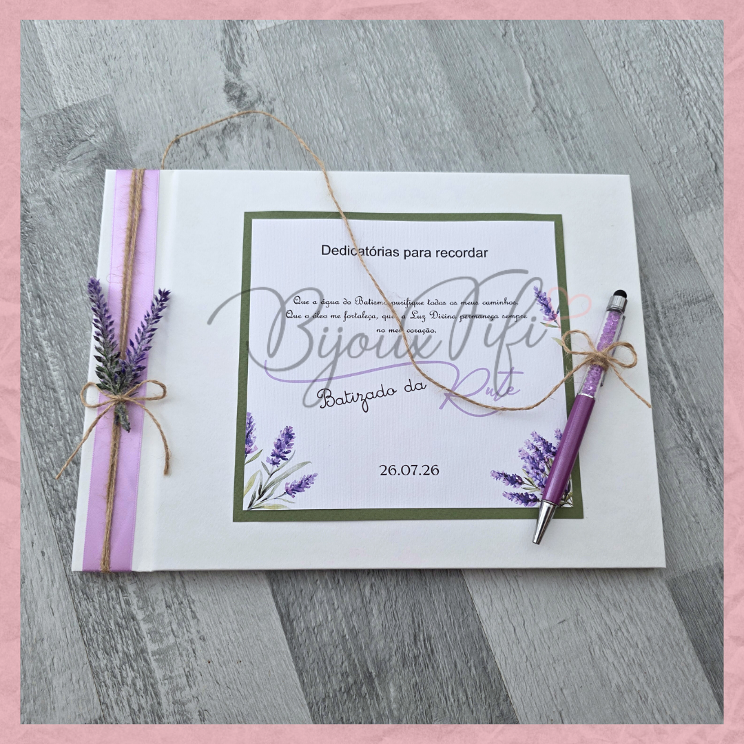 Livro de Honra A4 "Lavanda"