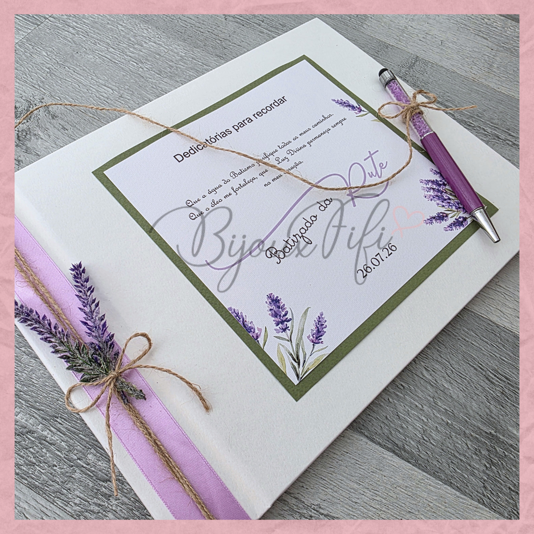 Livro de Honra A4 "Lavanda"