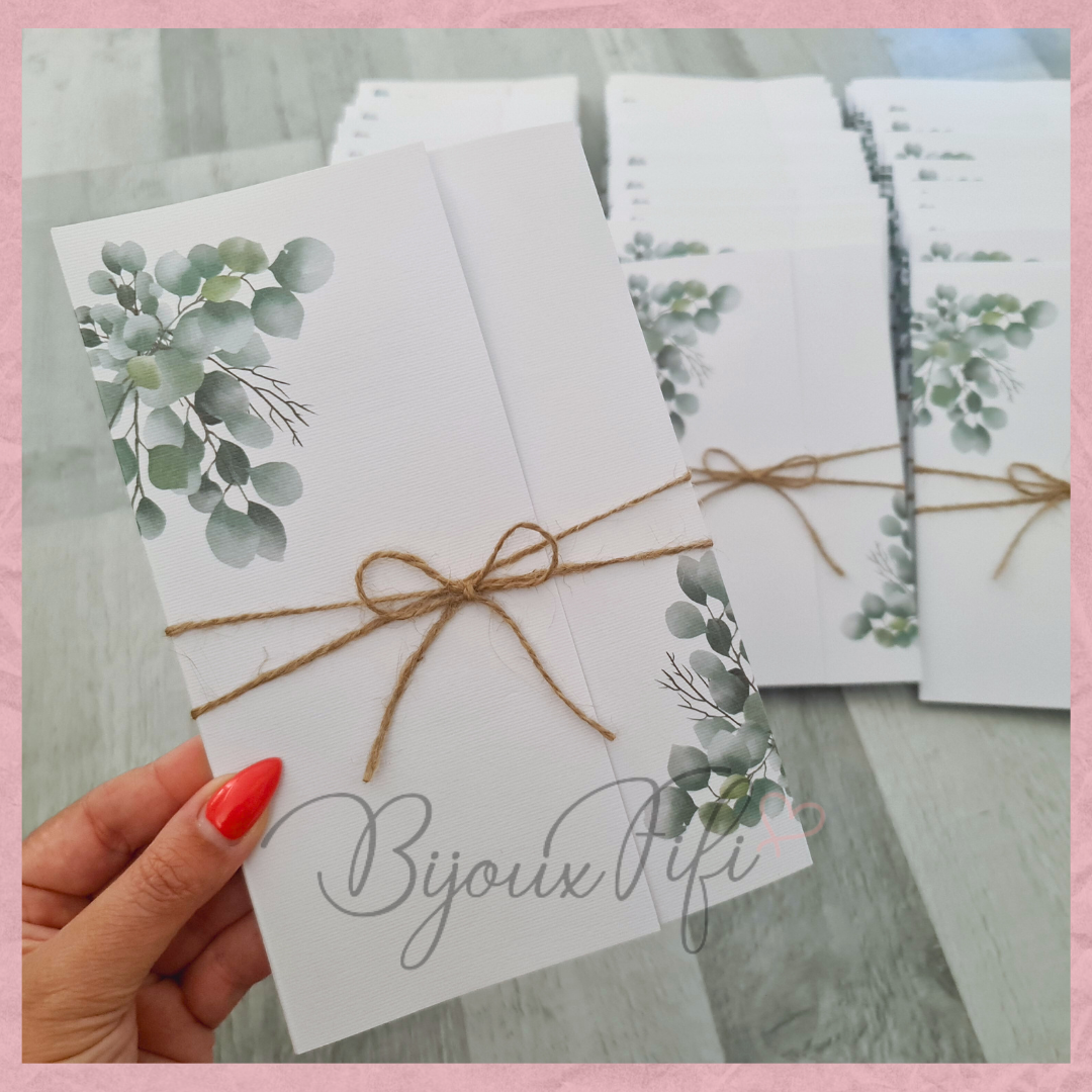 Convite Wedding "Eucalyptus" MB056