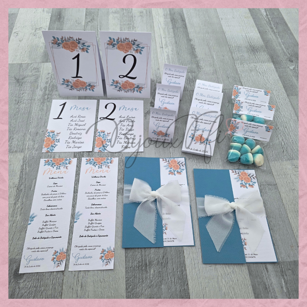 Convite Wedding Capa "Ice so Blue" V2