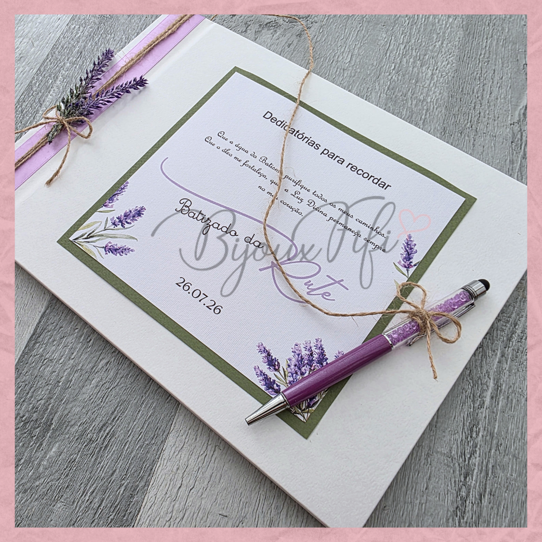 Livro de Honra A4 "Lavanda"