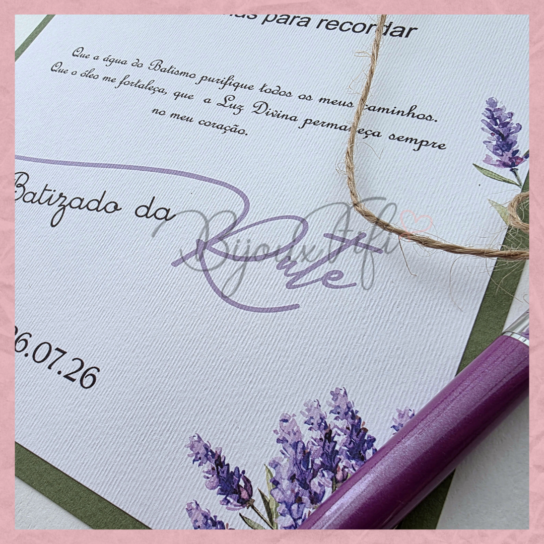Livro de Honra A4 "Lavanda"