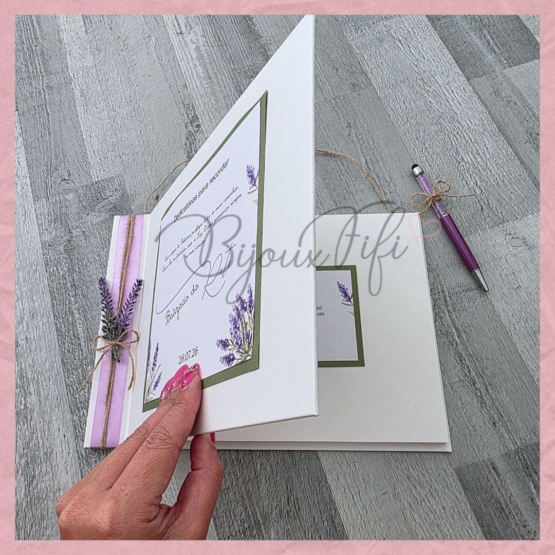 Livro de Honra A4 "Lavanda"