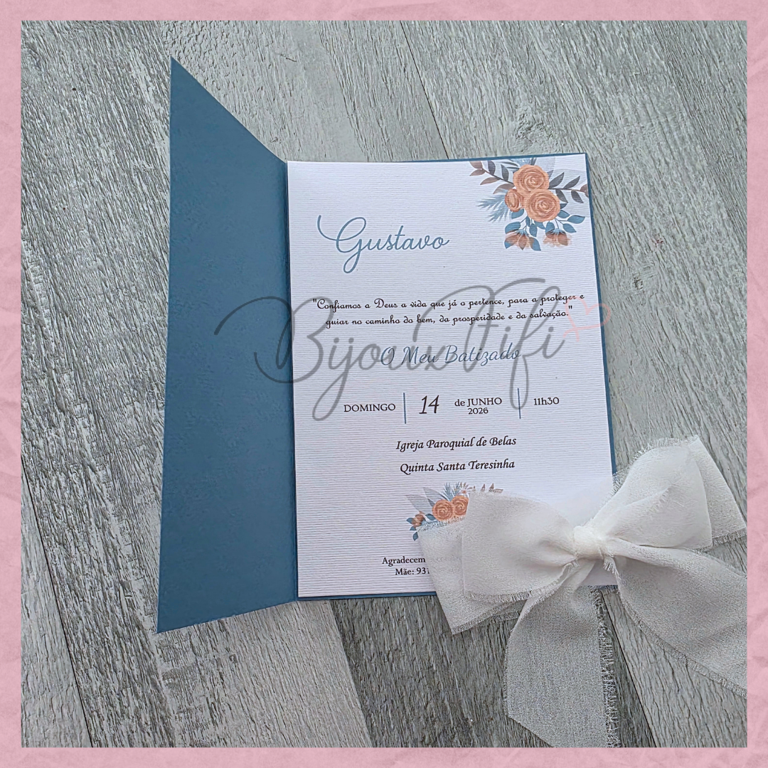 Convite Capa "Ice so Blue" V2