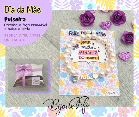 Pulseira pérolas Mãe