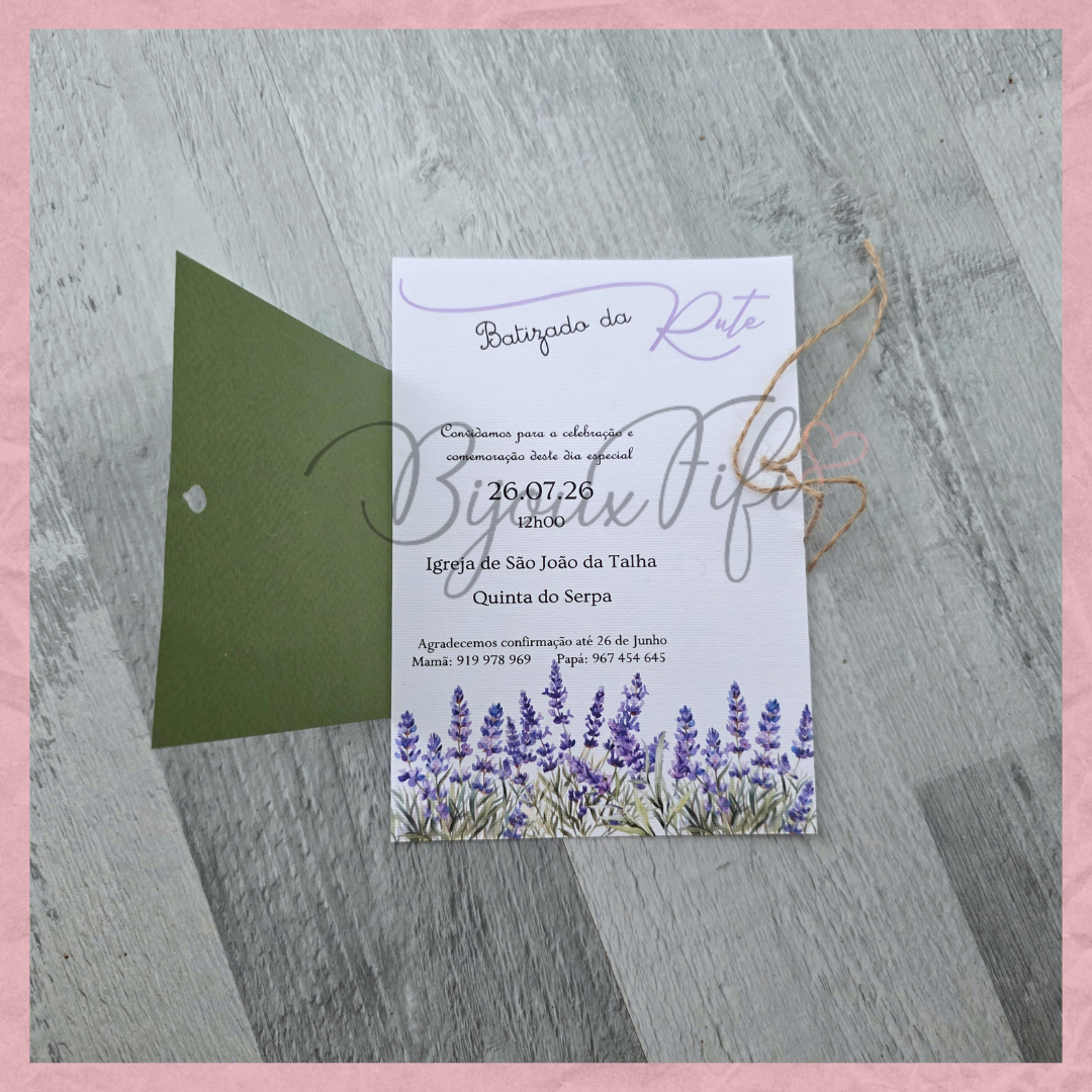 Convite "Lavanda"