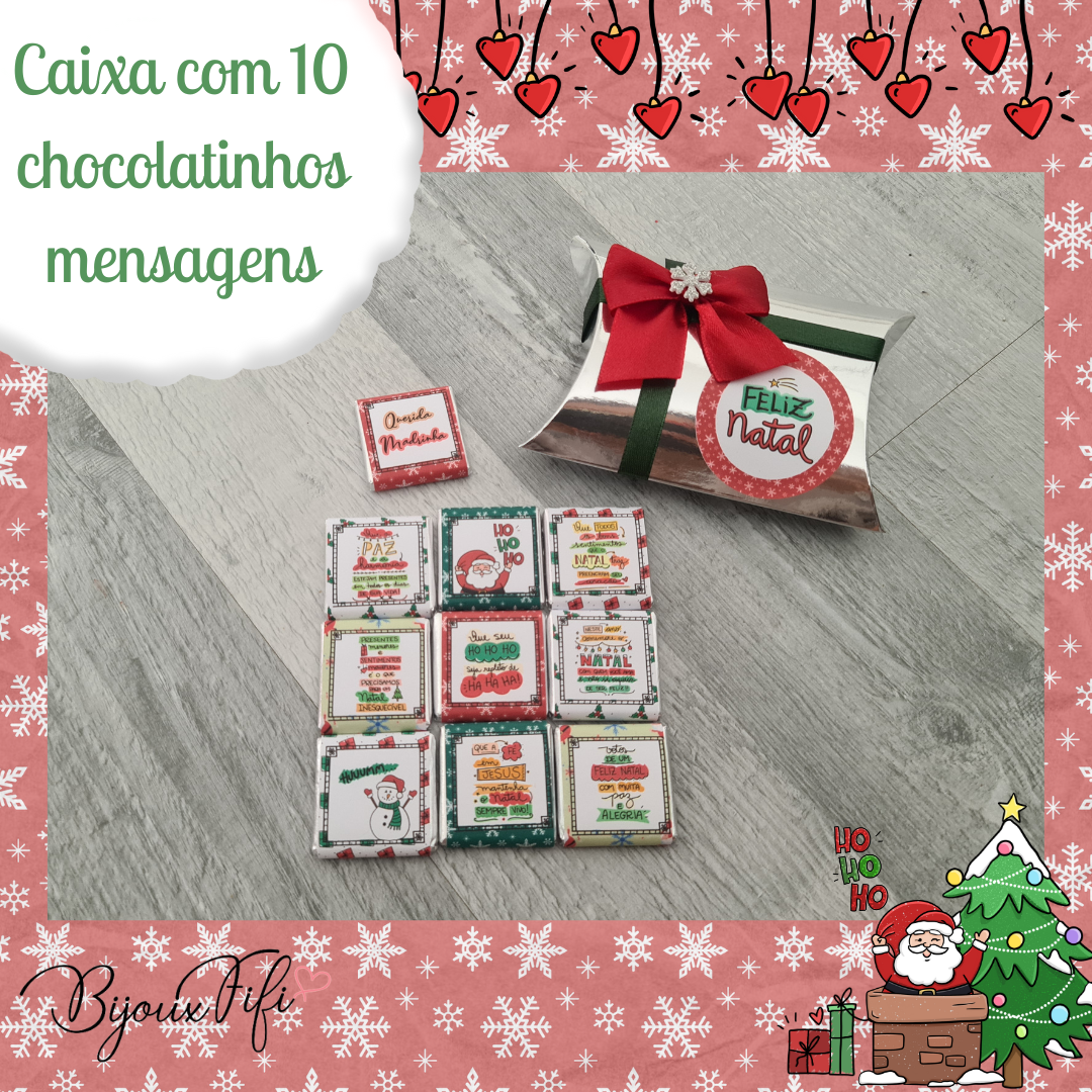 Pack de 10 Chocolatinhos "Padrinhos"